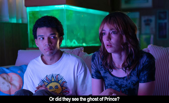 Or did they see Prince's ghost? (Stars of I Saw the TV Glow bathed in purple,)